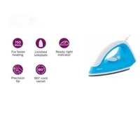 Philips Classic (GC-90/20) 750 W Dry Iron With 2 Year Warranty Power 750 Watts For Fast Heat Up & Coated Soleplate With Uniform Heat Distribution (SKY BLUE) - SKY BLUE
