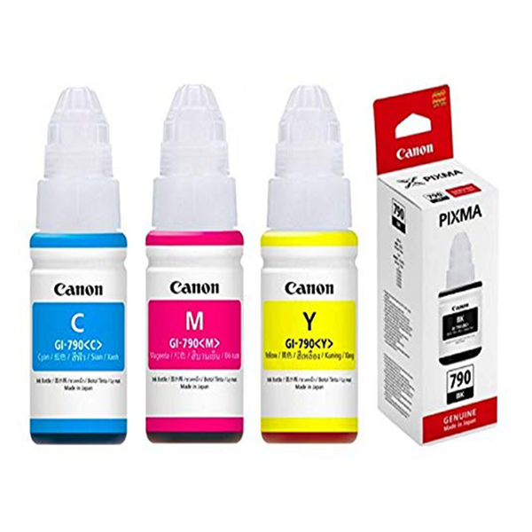 Canon GI790 (Cyan, Magenta, Yellow, Black) Ink Bottle Combo