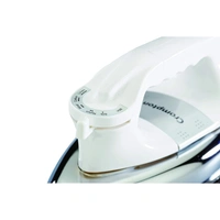 Crompton ACGEI-Rhino 1000-Watt Heavy weight Dry Iron with Non Stick Teflon Coating (White & Silver)