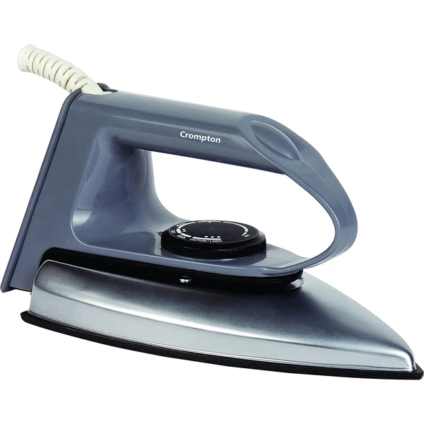 Crompton ACGEI-SD 750-WattS Automatic Electric Iron with Double Layer Non-Stick Coating (Grey)