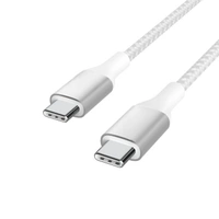 Target PD-55 Super Fast Charging & Sync Data Type-C to Type-C 1 Meter Cable (White)