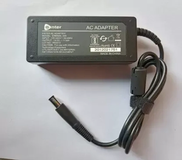 enter Enter DELL LAPTOP ADAPTER EN65SS_005 19.5V 3.34A 65 Watt Adapter (Black)