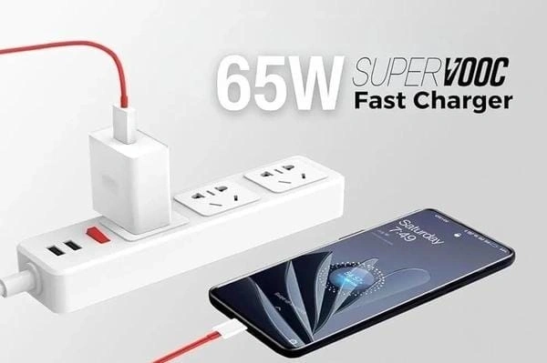 Morbi Charge - x3 65W Fast Charge Supports Warp, Super VOOC, Dash, Fast & Super Fast Charging Adaptor With Cable