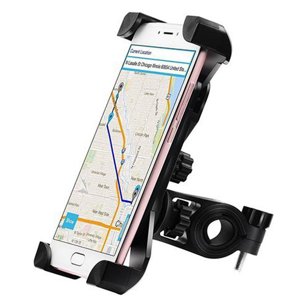 ElectroValley Universal Bike Mobile Holder 360 Degree Rotating for Bicycle & Motorcycle GPS Mount Holder for Mobile Phones Bike Mobile Holder (Black)