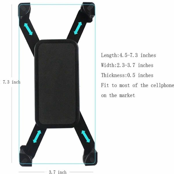 ElectroValley Universal Bike Mobile Holder 360 Degree Rotating for Bicycle & Motorcycle GPS Mount Holder for Mobile Phones Bike Mobile Holder (Black)