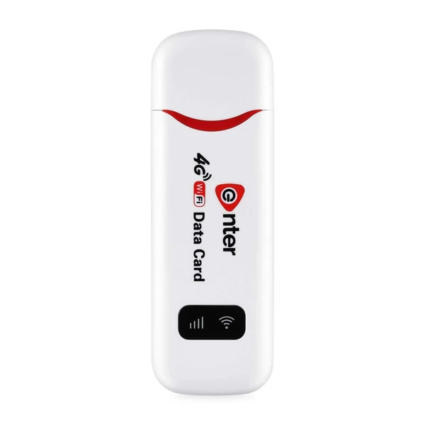 enter E-D4G+ USB Modem Tri Band 150Mbps 4G LTE Dongle| Stick Data Card 2G/3G/4G All Sim Support (White)