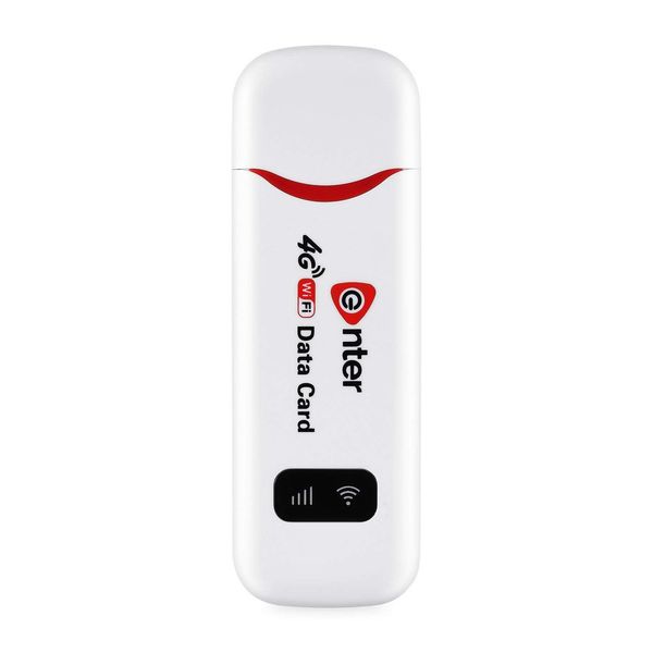 Enter enter E-D4G+ USB Modem Tri Band 150Mbps 4G LTE Dongle| Stick Data Card 2G/3G/4G All Sim Support (White)