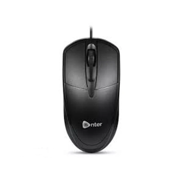 enter SLIDER Wired Mouse USB 2.0 | Wheel Mouse | (Black)