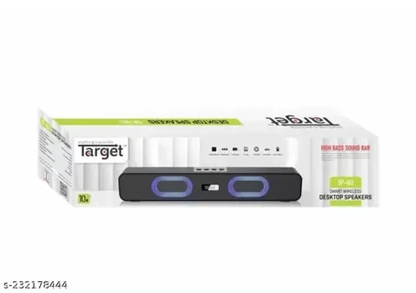 Target SP-163 Wireless Portable Bluetooth Speaker With USB/TF Card/FM/AUX (Black)