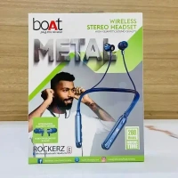 Boat (Copy) Boat Rockerz A43 Wireless Bluetooth Headsets Magnetic On Off Double Pecking Wireless Nackband 280Hrs Music Time, (Black) - Black