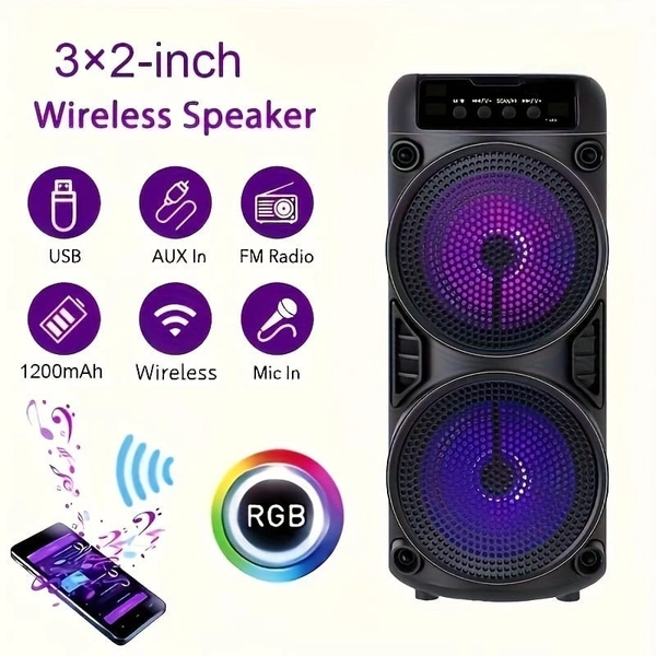 Target SP-T5 Wireless Speaker Mini Sound Booster 12 Hours Play Time (BLACK)