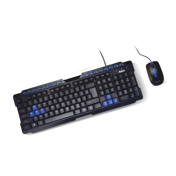 Foxin FKM-506 PRO Multimedia Keyboard & Mouse Combo (Black)