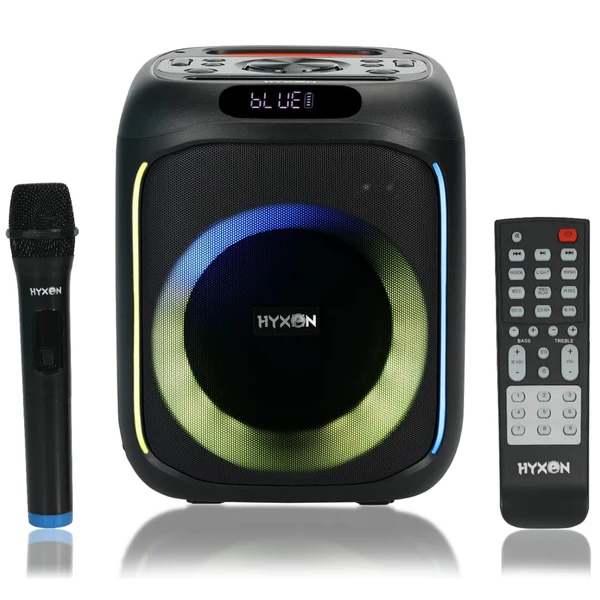 HYXON HK3 Party Speaker Bluetooth, USB, FM Radio, TF Card, Aux in, Microphone (Black)