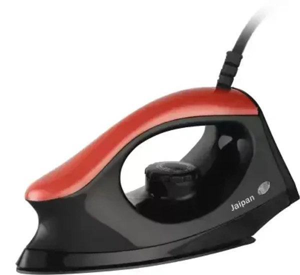 JAIPAN1000W LIGHT WEIGHT DESIGNER IRON (JDI-1009) - DRY IRON 1000W Dry Iron, (Red, Black)