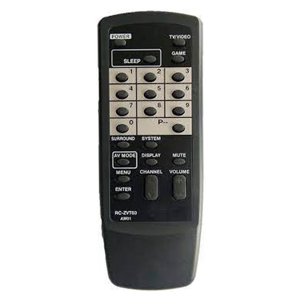 LRIPL Aiwa RC-ZVT03 CRT TV Remote Universal Remote Control Compatible for AW01 CRT TV Aiwa Remote (Black)