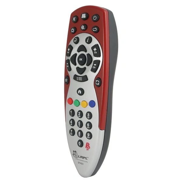 LRIPL DTH REMOTE Compatible for Reliance Big TV (Red & Sliver)