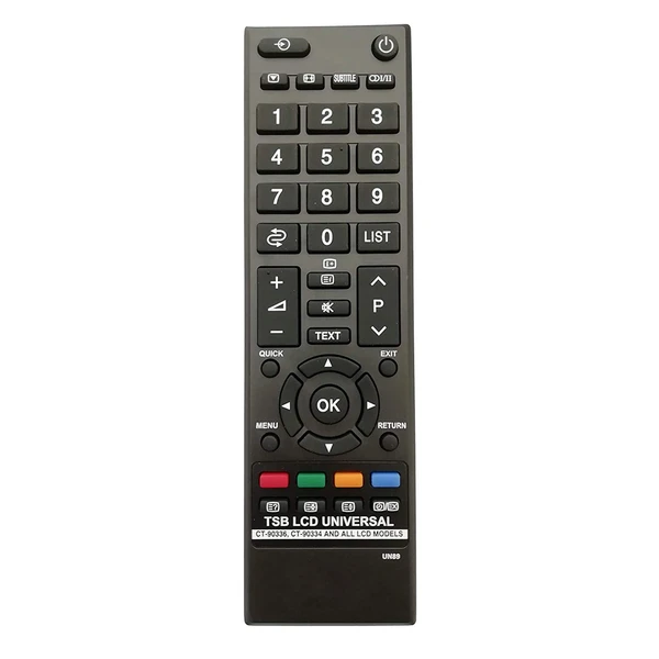 Lripl Toshiba Remote UN89 CT-90336 CT-90334 Smart LCD LED TV Universal All in ONE Remote Control Compatible for Toshiba (Black)