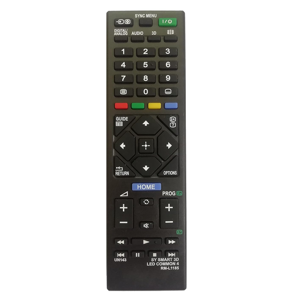 Lripl UN143 RM-L1185 LCD LED Smart 3D TV Universal Remote Control Compatible for Sony Bravia (Black)