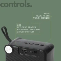 MZ M406SP (Portable Bluetooth Speaker) Dynamic Thunder Sound, 1200mAh Battery 5 W Bluetooth Speaker (Green) - Green
