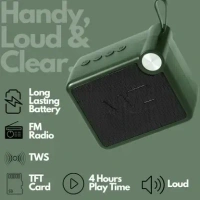 MZ M406SP (Portable Bluetooth Speaker) Dynamic Thunder Sound, 1200mAh Battery 5 W Bluetooth Speaker (Green) - Green