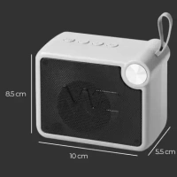 MZ M406SP (Portable Bluetooth Speaker) Dynamic Thunder Sound, 1200mAh Battery 5 W Bluetooth Speaker (Gray) - Gray