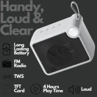 MZ M406SP (Portable Bluetooth Speaker) Dynamic Thunder Sound, 1200mAh Battery 5 W Bluetooth Speaker (Gray) - Gray