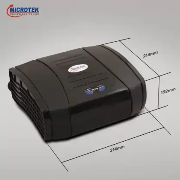 Microtek EMT 1390 Energy Efficient Automatic Voltage Stabilizer for LED TV 50", 55", 65" (Black)