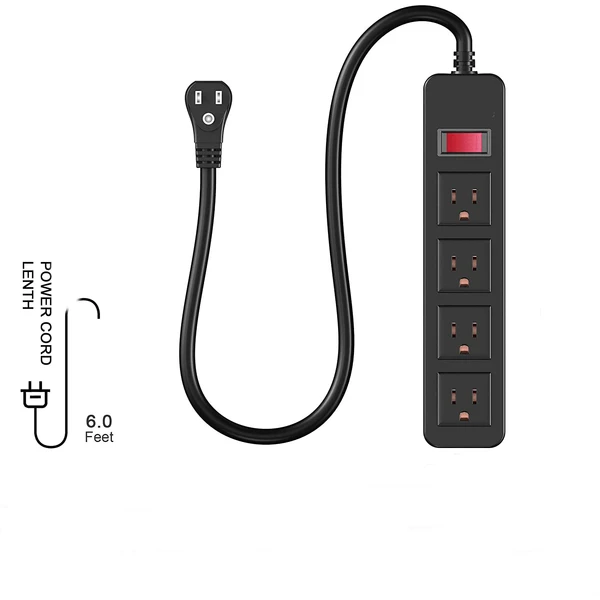 NEU NAX Power Strip Extension Cords (Black)