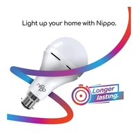 Nippo Rechargeable Emergency LED Bulb - 9W (Cool Day Light) Voltage Surge Protection