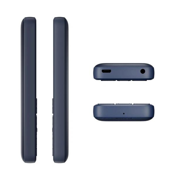 Nokia 130 Music | Built-in Powerful Loud Speaker with Music Player and Wireless FM Radio | Dedicated Music Buttons | Big 2.4” Display | 1 Month Standby Battery Life (Dark Blue) - Dark Blue