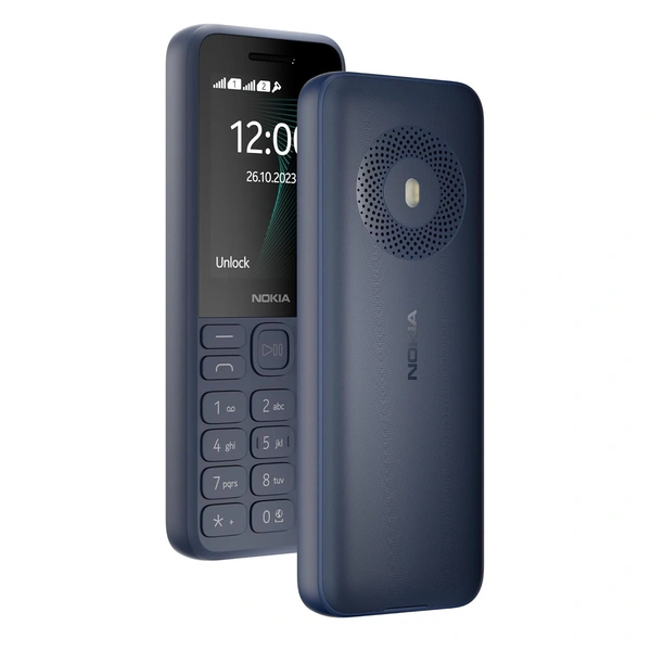 Nokia 130 Music | Built-in Powerful Loud Speaker with Music Player and Wireless FM Radio | Dedicated Music Buttons | Big 2.4” Display | 1 Month Standby Battery Life (Dark Blue) - Dark Blue