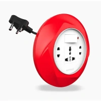 Remid Electric Extension Flex Box 6 AMP, 240 Volts 3Pin (Red)