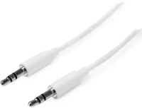 Shreyam SE-188 AUX Cable with 3.5MM Connector | 3M Cable Length (White) - White, 3M