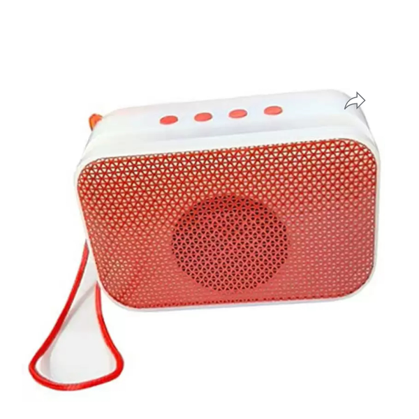 Onbiz OB-3033 Mini Party Speaker | High Quality Sound | Portable Speaker | 4 Hours Play (Red)