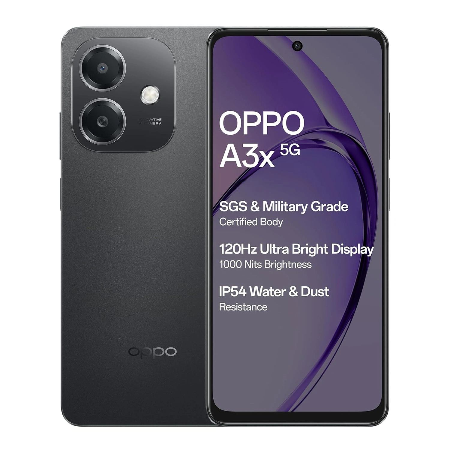 新品未開封 OPPO A3 5G 128GB 4GB 120Hz ブラック OPPO(オッポ) OPPO A3 5G 6.7型 4GB/128GB ブラック SIMフリー