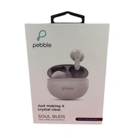 Pebble SOUL BUDS True Wireless Earpods | ENC with Dual Mic | Just making it crystal clear (White) - White