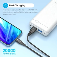 Portronics Power Brick II 20K 20000 mAh,2.4A 12w Slim Power Bank with Dual USB Output Port for iPhone, Android & Other Devices.(White)