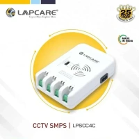 LAPCARE CCTV SMPS 4 Channel Multiport (LCC-303) Power Supply Adapter for up to 4 CCTV Cameras 12v SMPS with Multi Port for CCTV Security Bullet & Dome Camera Indoor or Outdoor Security Surveillance Cameras