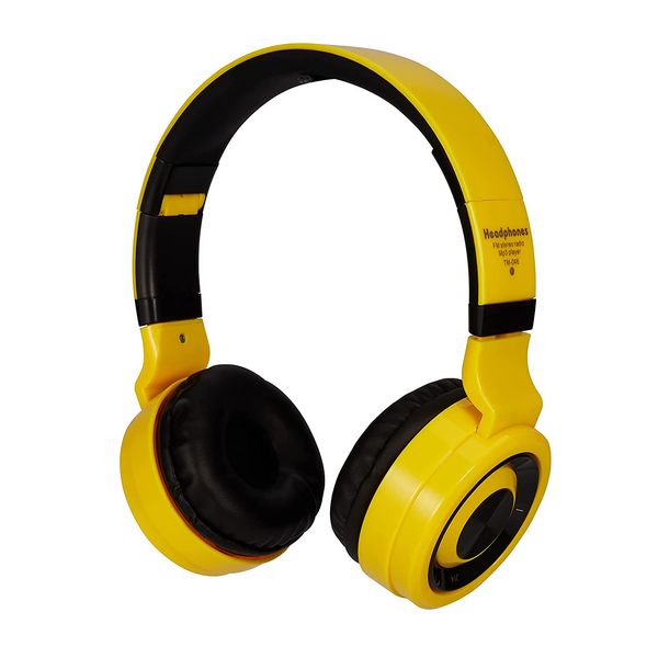 RD BH-202 On-Ear Headphone with FM and Memory Card Support (Yellow)