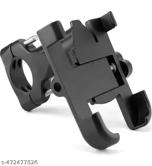 VEV C1 Universal Bike Mount Holder, 360 Degree Rotating, Metal Body, Handlebar Cradle Stand for Bicycle, Motorcycle, Fits All Smartphones, (Black) - Black
