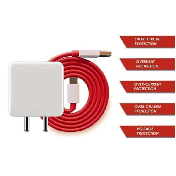 Samsung 85W Super V00C Power Adapter Super Fast Charger for One Plus True 85W Charging Adapter (White)