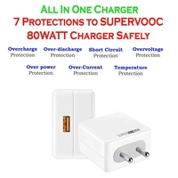 Samsung 85W Super V00C Power Adapter Super Fast Charger for One Plus True 85W Charging Adapter (White)