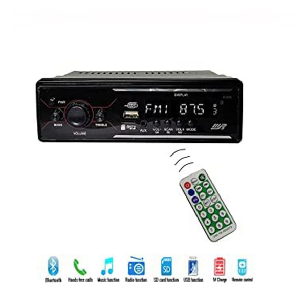 SANCA SC1801 FM Car Stereo Player with USB Port | SD Cards | Bluetooth (Black)