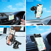 Target CT-202 Car / Bike / Mobile Holder with Adjustable 360 Degree Rotation Car Holder (Black)