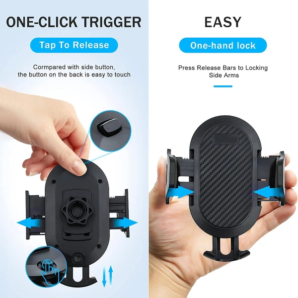 Target CT-202 Car / Bike / Mobile Holder with Adjustable 360 Degree Rotation Car Holder (Black)
