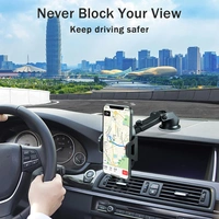 Target CT-202 Car / Bike / Mobile Holder with Adjustable 360 Degree Rotation Car Holder (Black)