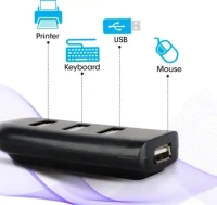 Zebronics ZEB-90HB USB Hub, 4 Ports, Pocket Sized, Plug & Play, for Laptop & Computers