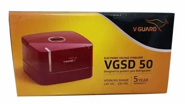 V-Guard VGSD 50 Electronic Voltage Stabilizer for Single Door Refrigerator  (Cherry)