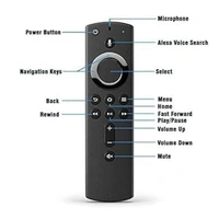 VEV Amazon Remote Control Compatible for Amazon Fire tv Stick (Pairing Manual Will be Back Side Remote Control) (Black)