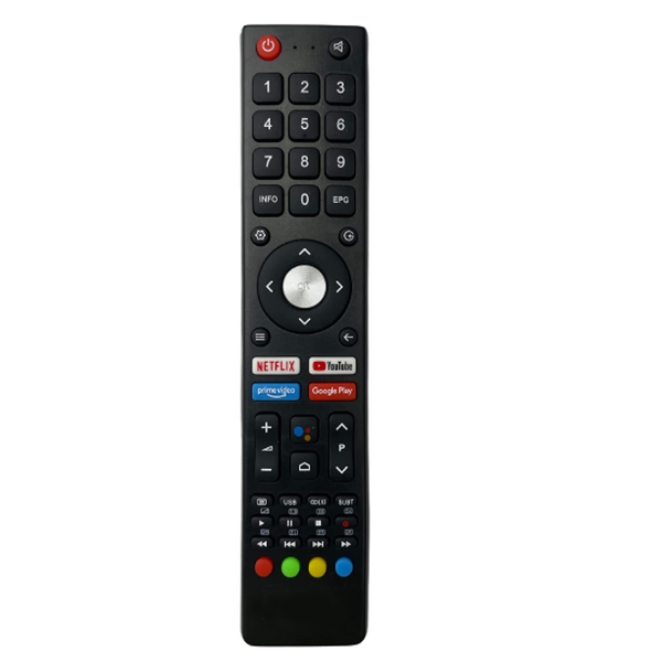 VEV BPL Remote Control Compatible for Smart Android 4k LED UHD HD BPL Television with OTT Hotkeys Without Voice Remote (Black)